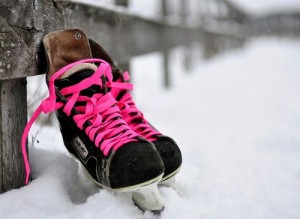 pink skates
